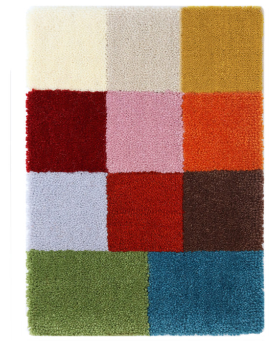 Alfombra personalizada de lana, colores del Telar 3
