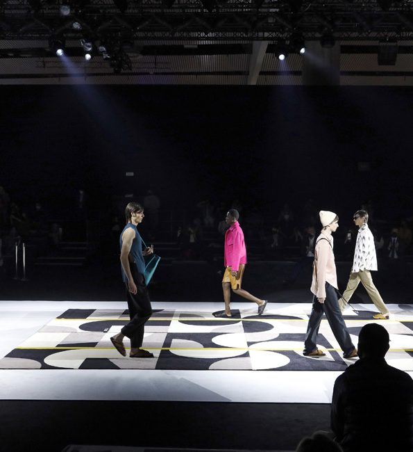 Alfombra en una pasarela de moda