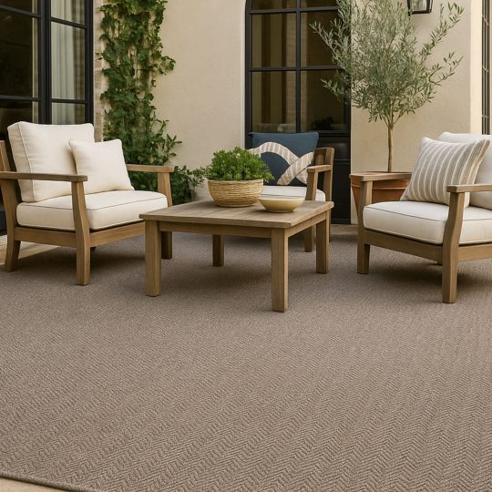 Alfombra de exterior de PET reciclado Sunny Spike