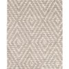 imagen detalle alfombra sisal geométrico Java 03 en color crema