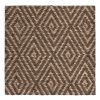 imagen detalle alfombra sisal geométrico Java 03 en color marrón