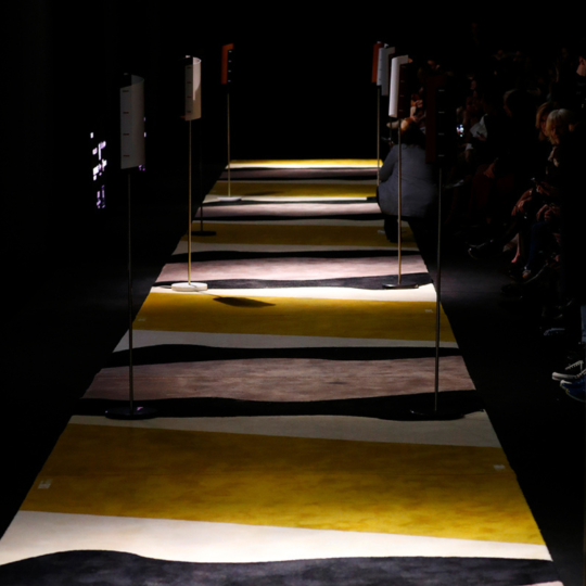 Alfombras y moquetas para pasarelas de moda